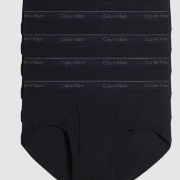 Calvin Klein Mens Classic Fit Cotton Briefs 6 Pack Black Size XXL 2XL - Picture 2 of 4